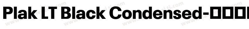 Plak LT Black Condensed字体转换